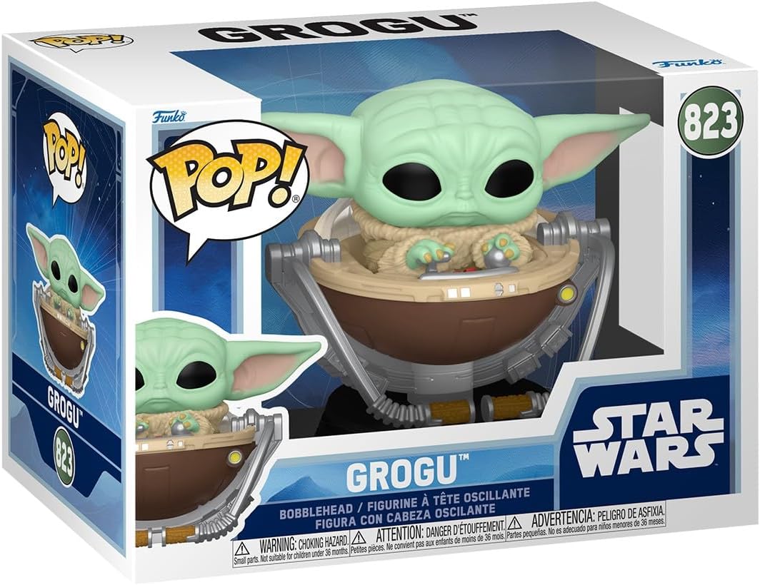 star wars: mandalorian grogu 9cm - funko pop