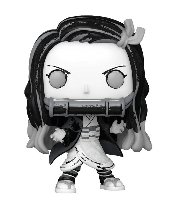 demon slayer - nezuko (black and white) 9cm - funko pop! 2191