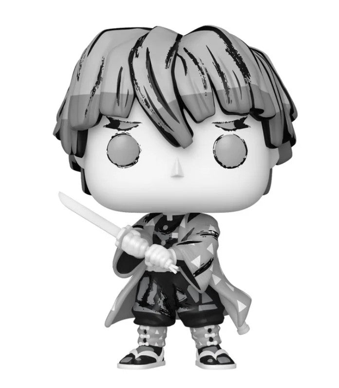 demon slayer - zenitsu (black and white) 9cm - funko pop! 2192
