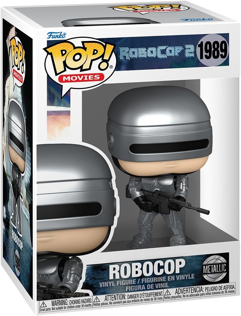 robocop 2 - robocop metallic 9cm - funko pop! 1989