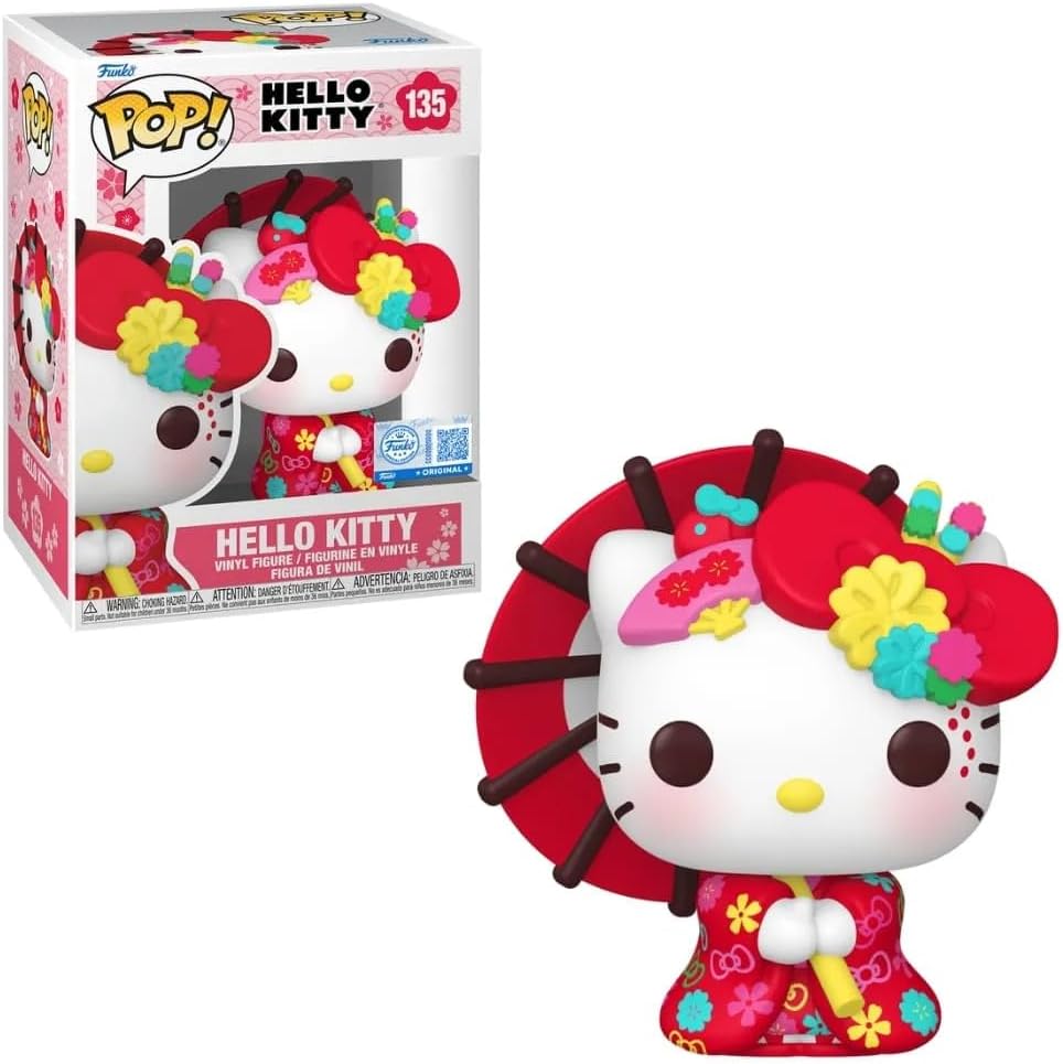 hello kitty - hello kitty in kimono 9cm - funko pop! 135