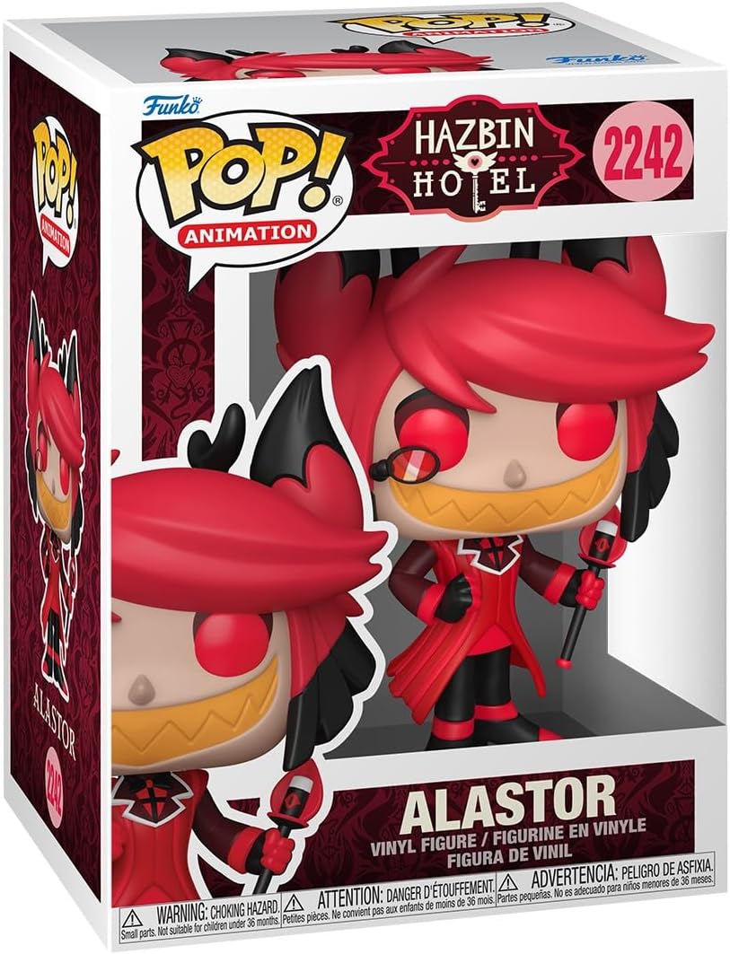 hazbin hotel - alastor 9cm - funko pop! 2242