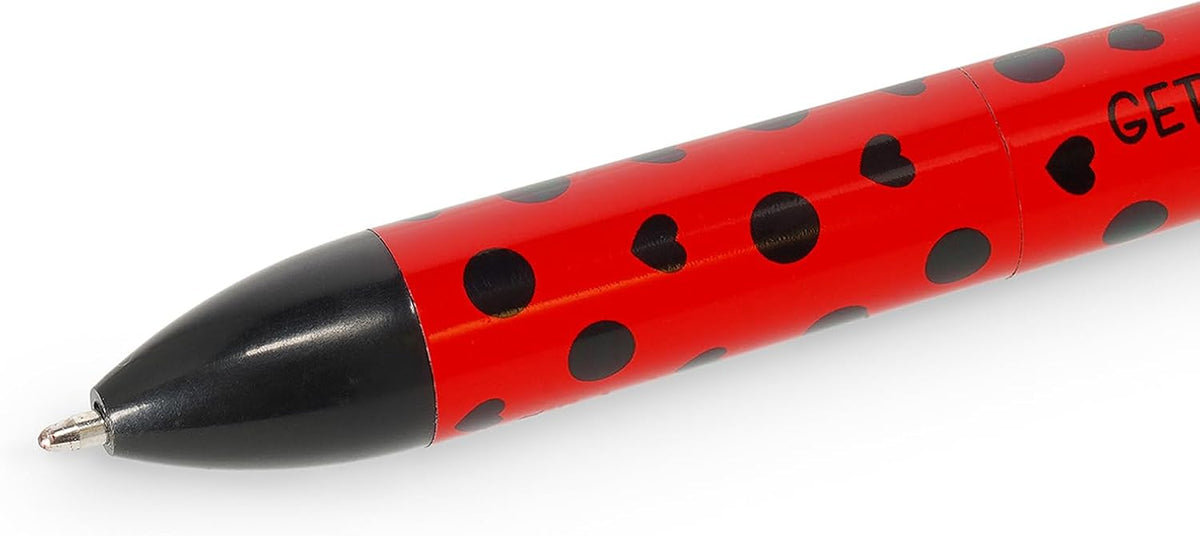 penna a due colori - click&clack - ladybug