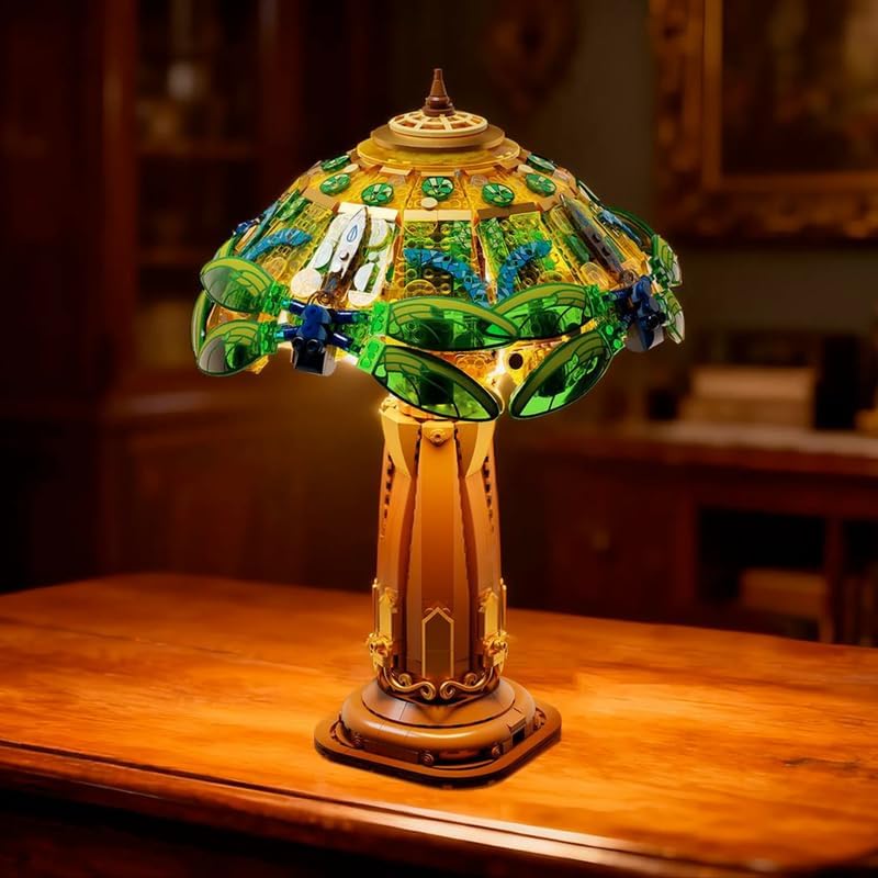 lampada da tavolo in vetro tiffany