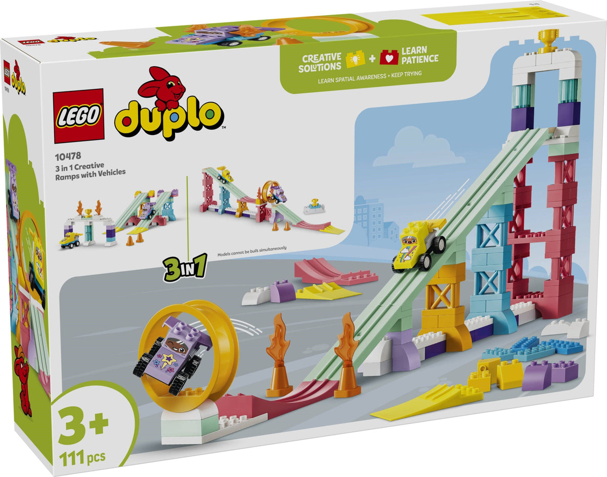 10478 - rampe creative 3 in 1 con veicoli