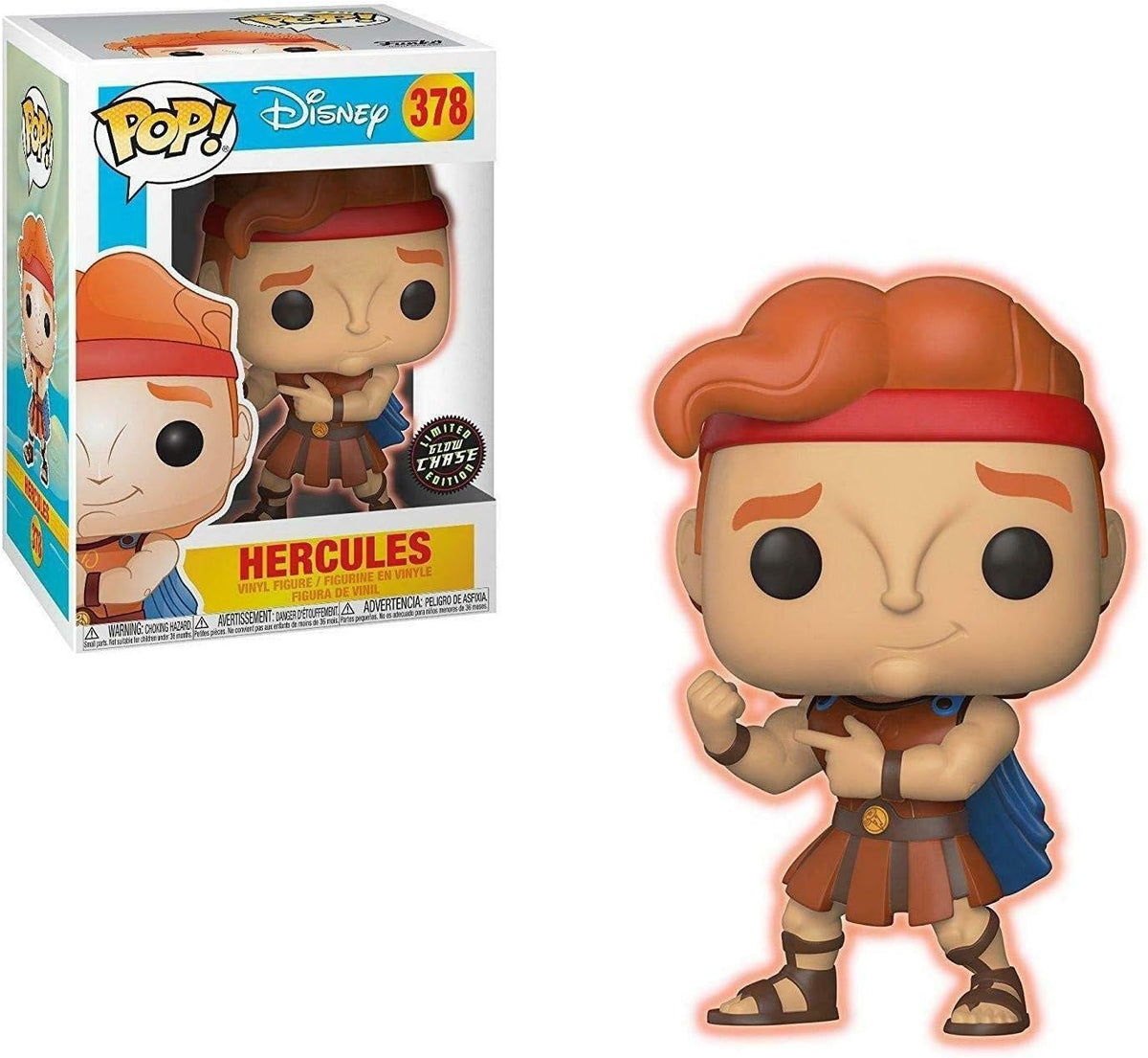 disney - hercules 9cm - funko pop! 378 chase