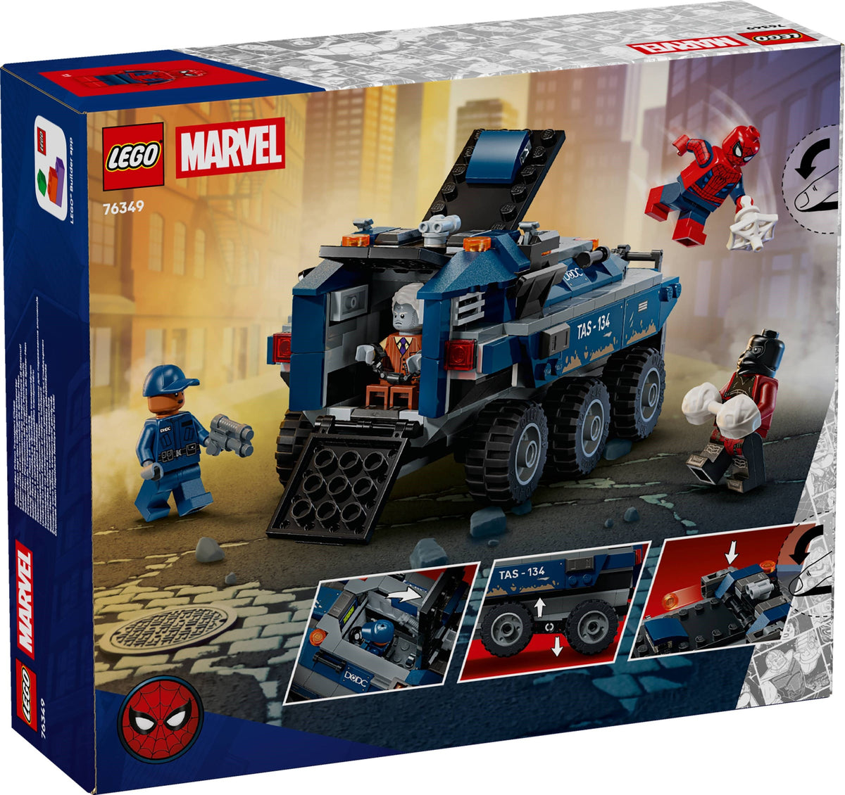 76349 - spider-man: inseguimento del trasportatore di detenuti