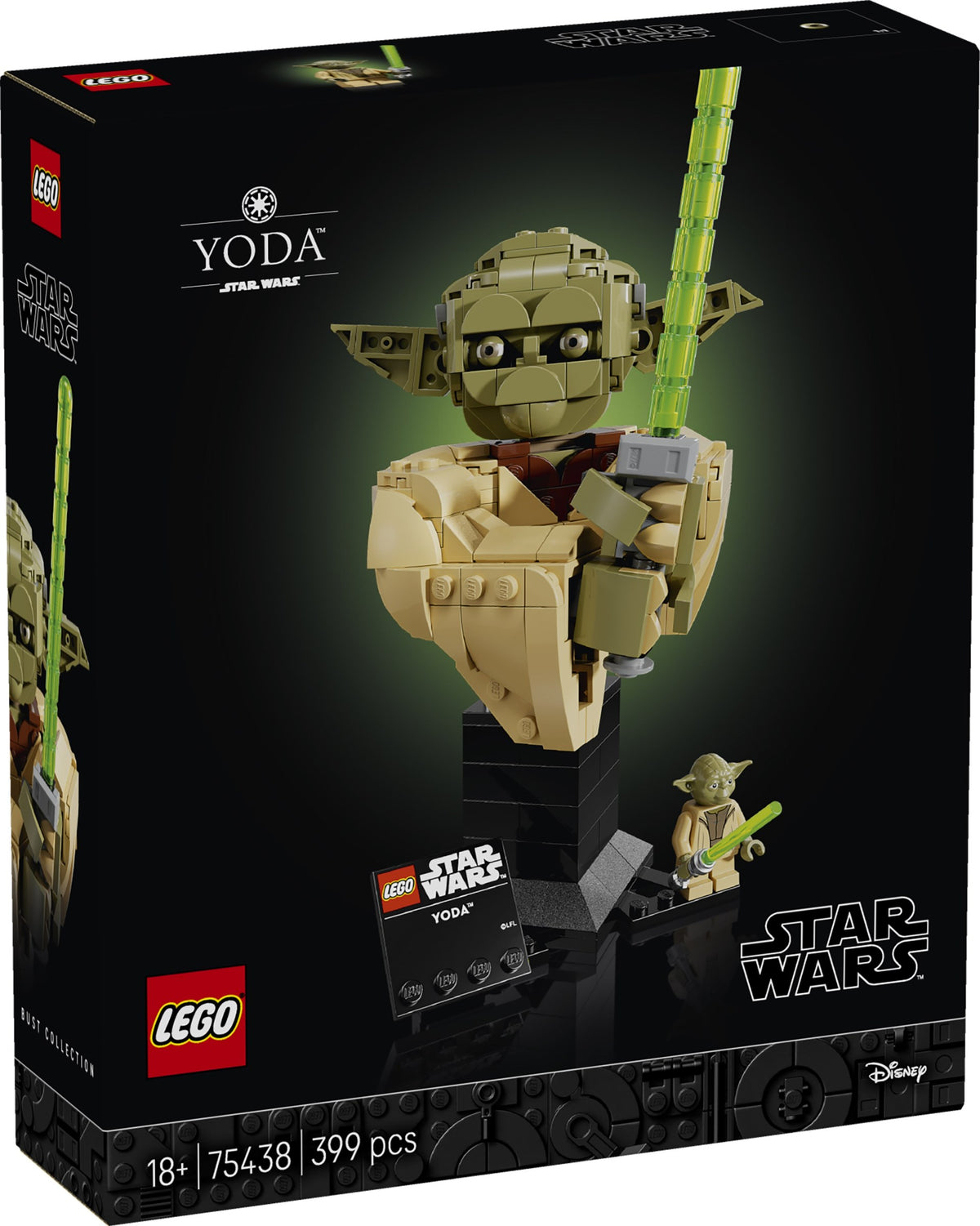 LEGO Star Wars 75438 yoda busto con minifigure