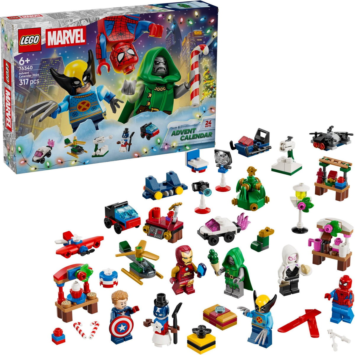 LEGO Super Heroes 76340 calendario dell’avvento marvel 2026