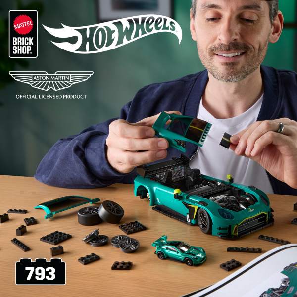 mattel brick shop hot wheels - aston martin