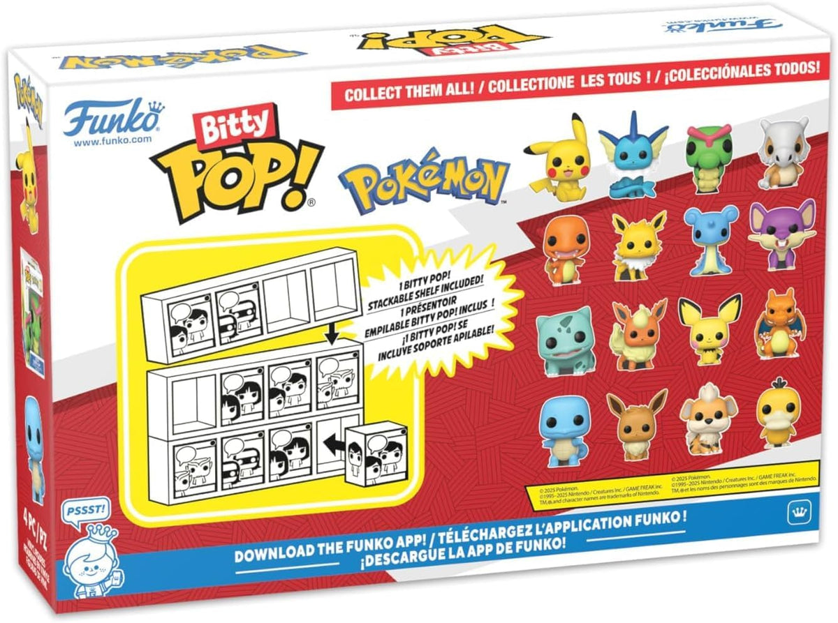 pokémon: charmander 4 pack 3cm  - funko pop bitty