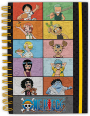 one piece - young straw hat crew - agenda a5 a righe a spirale