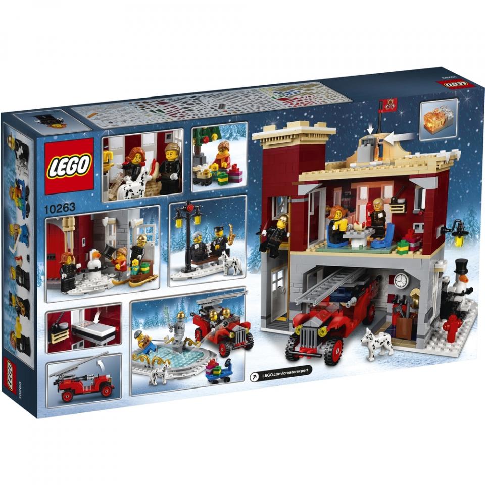 LEGO Icons 10263 caserma dei pompieri del villaggio invernale