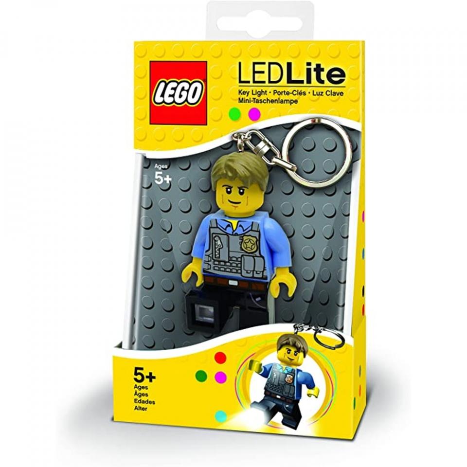 Gadget lgl-ke41 poliziotto portachiavi con torcia led