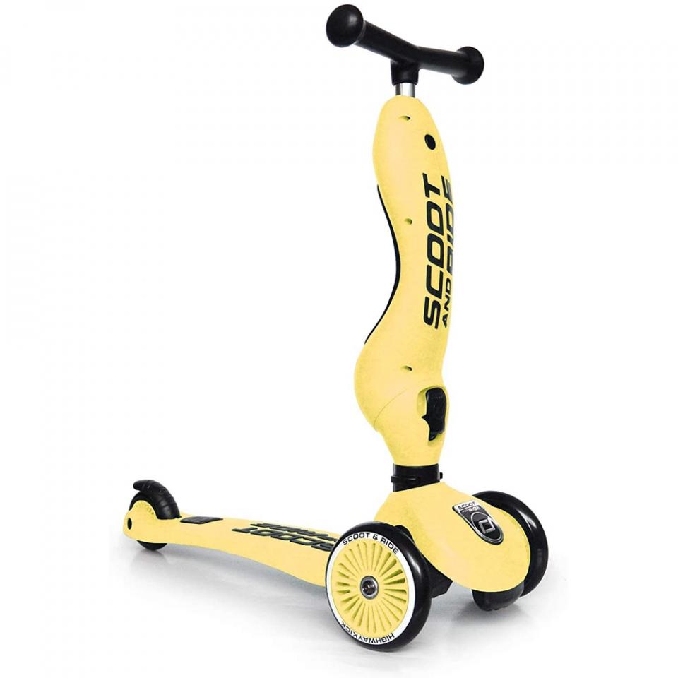 highwaykick 1 - monopattino trasformabile 2 in 1 - lemon